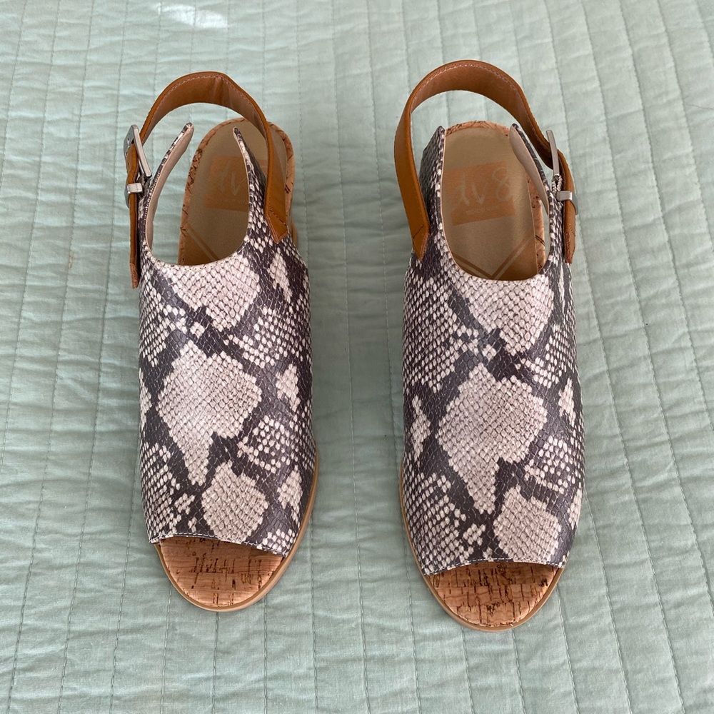 Snakeskin Wedges